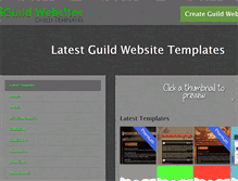 Tablet Screenshot of guildtemplates.com